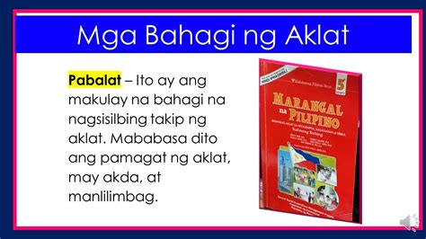 ibat ibang bahagi ng aklat with images pdf
